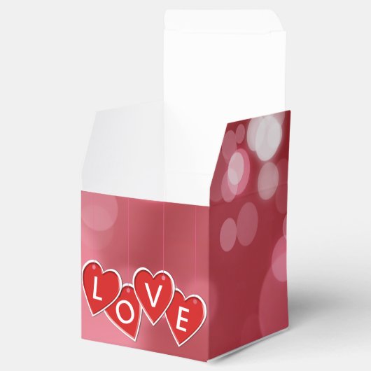 Liebe Rotes Herz schreiben Geschenkschachtel (Geöffnet)