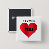 Liebe Rotes Herz Symbol-18374 Button (Vorne & Hinten)