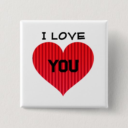 Liebe Rotes Herz Symbol-18374 Button (Vorderseite)