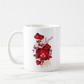 Liebe Rotes Herz Tasse (Links)