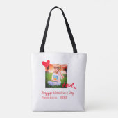 Liebe "Rotes Herz" - Valentinstag mit Fotonamento Tasche (Rückseite)