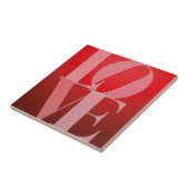 Liebe Rotes Rotes Rosa Fliese (Seite)