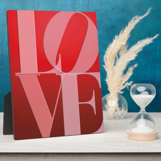 Liebe Rotes Rotes Rosa Fotoplatte (Seite)