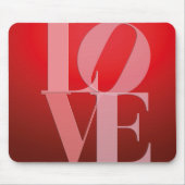 Liebe Rotes Rotes Rosa Mousepad (Vorne)