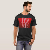 Liebe Rotes Rotes Rosa T-Shirt (Vorne ganz)