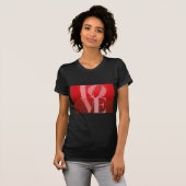 Liebe Rotes Rotes Rosa T-Shirt (Vorne ganz)