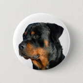 Liebe Rottweiler Black & Brown Puppy-Hund-Button Button (Vorderseite)