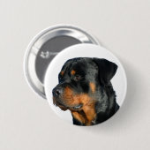 Liebe Rottweiler Black & Brown Puppy-Hund-Button Button (Vorne & Hinten)