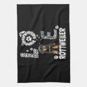 Liebe Rottweiler Geschirrtuch (Vertikal)