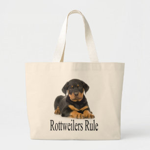 Liebe Rottweiler Welpen Hund Canvas-Tasche Jumbo Stoffbeutel