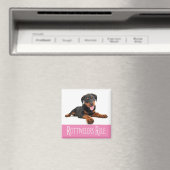 Liebe Rottweiler Welpenhund Magnet (In Situ (Geschirrspüler))