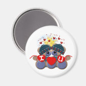 LIEBE Round Magnet (Vorderseite/Rückseite)