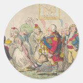 Liebe - Round Stickers for Stationery (Vorderseite)