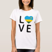 Liebe - Ruanda-Flagge T-Shirt (Vorderseite)