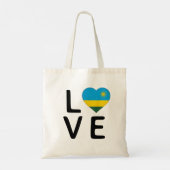 Liebe - Ruanda-Flagge Tragetasche (Rückseite)