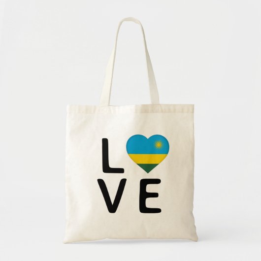 Liebe - Ruanda-Flagge Tragetasche (Vorne)