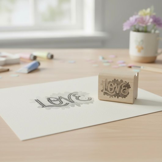 LIEBE Rubber Briefmarke Gummistempel