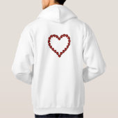 Liebe - Ruby Gemstone Lettern Hoodie (Rückseite)