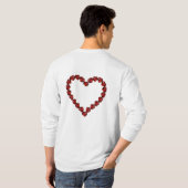 Liebe - Ruby Gemstone Lettern T-Shirt (Schwarz voll)