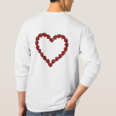 Liebe - Ruby Gemstone Lettern T-Shirt (Rückseite)