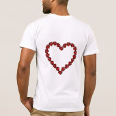 Liebe - Ruby Gemstone Lettern T-Shirt (Rückseite)