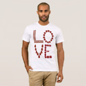 Liebe - Ruby Gemstone Lettern T-Shirt (Vorne ganz)