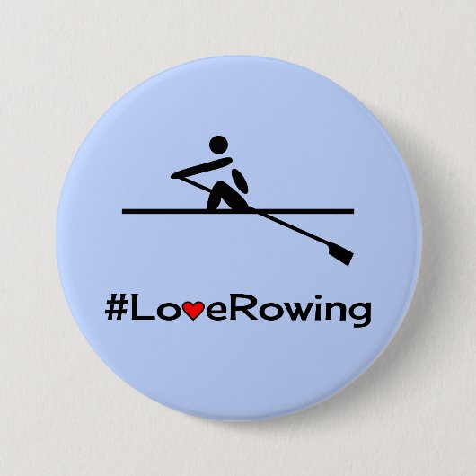 Liebe Rudertitel blau Button (Vorderseite)
