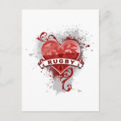 Liebe Rugby Postkarte (Vorderseite)