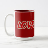Liebe Rugby Two-Tone Rugby Tasse (Links)