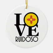 LIEBE Ruidoso New Mexico Keramik Ornament (Vorne)