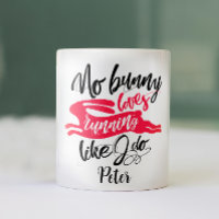 Liebe Run Funny Red Bunny Motivation Modernes Skri