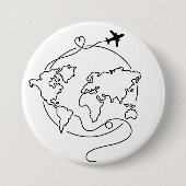 🌍 Liebe rund um den ✈️ Button (Vorderseite)