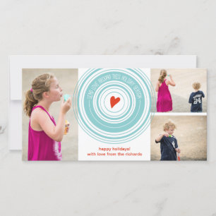 Liebe rund um x3 senden feiertagskarte