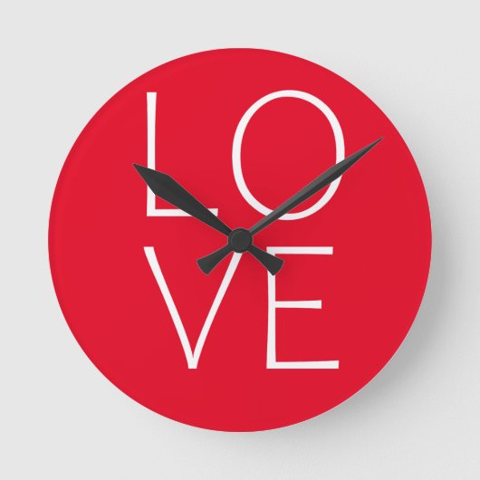 Liebe Runde Wanduhr (Vorderseite)