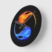 Liebe Runde Wanduhr (Winkel)