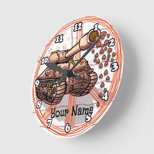 Liebe Runde Wanduhr (Winkel)