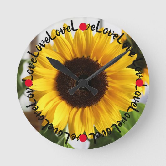 Liebe Runde Wanduhr (Vorderseite)