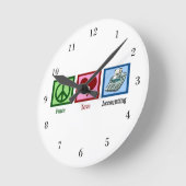 Liebe Runde Wanduhr (Winkel)