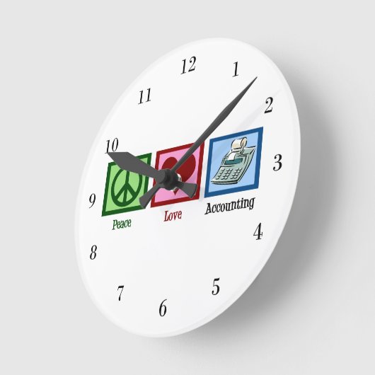 Liebe Runde Wanduhr (Winkel)