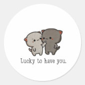 LIEBE RUNDER AUFKLEBER (Vorderseite)