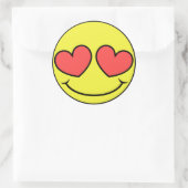 Liebe Runder Aufkleber (Tasche)