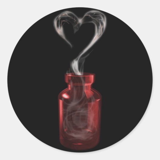 Liebe Runder Aufkleber (Vorderseite)