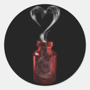 Liebe Runder Aufkleber