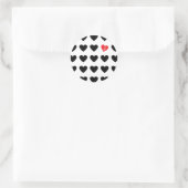 Liebe Runder Aufkleber (Tasche)