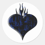 Liebe Runder Aufkleber (Vorderseite)