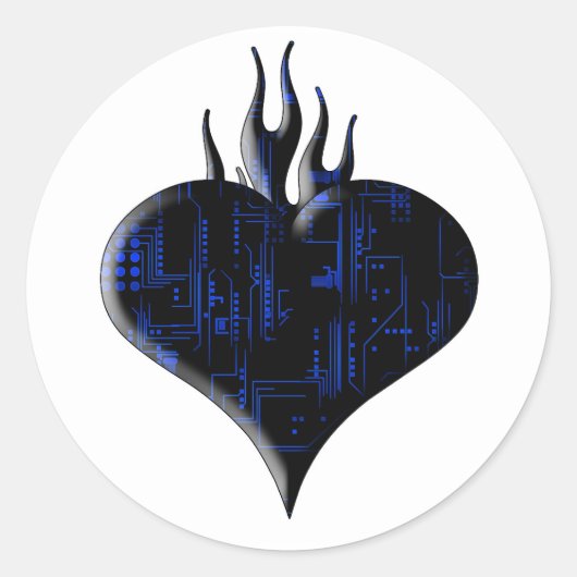 Liebe Runder Aufkleber (Vorderseite)