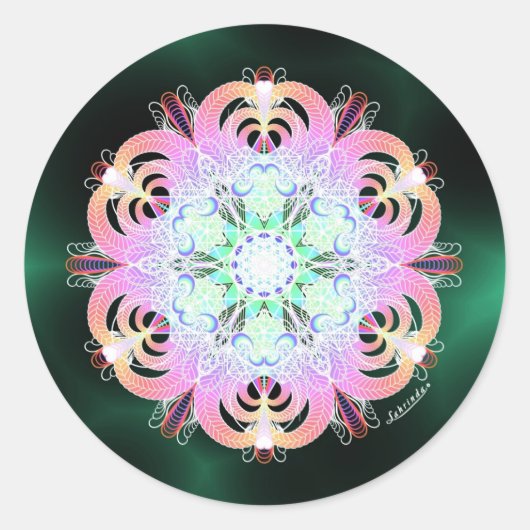 Liebe Runder Aufkleber (Vorderseite)