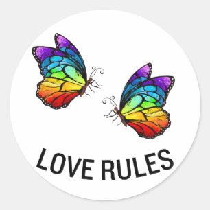 Liebe Runder Aufkleber