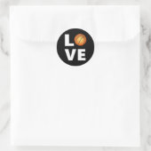 Liebe Runder Aufkleber (Tasche)