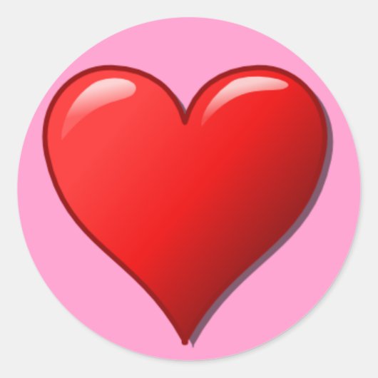Liebe Runder Aufkleber (Vorderseite)
